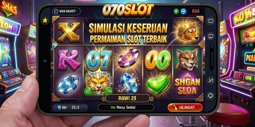 Tampilan seru gameplay 070SLOT yang menampilkan slot modern.