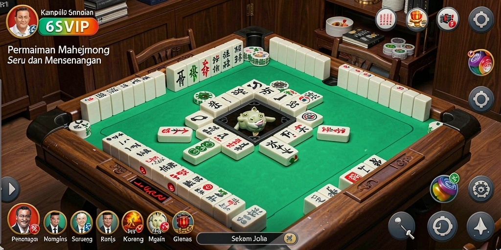 Screenshot gameplay Mahjong yang menarik dan interaktif dari 6SVIP.