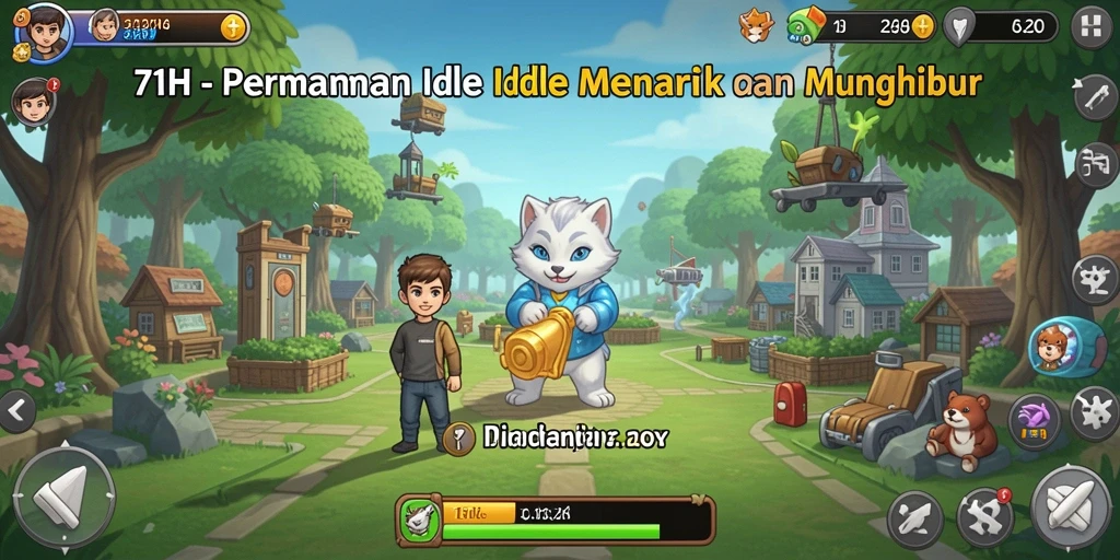 Screenshot gameplay 71H yang menampilkan karakter dalam aksi Idle.