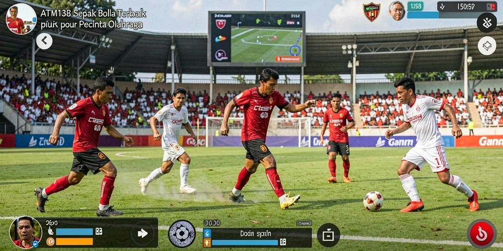 Gameplay sepak bola yang seru dan interaktif di ATM138.