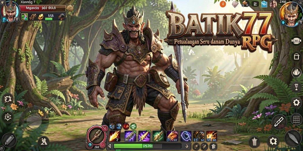 Tampilan gameplay seru di BATIK77 dengan karakter dan pertarungan yang menantang.