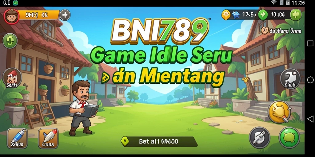 Tangkapan layar menunjukkan pemain mengelola berbagai sumber daya dalam game Idle.