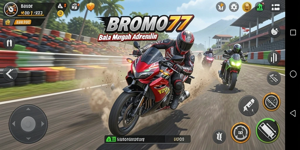 Tampilan gameplay BROMO77 yang seru dan mendebarkan.