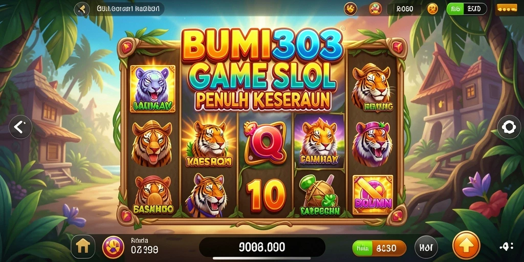 Screenshot gameplay BUMI303 yang menunjukkan putaran Slot yang menarik.