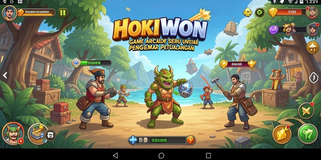 Tampilan gameplay seru di HOKIWON penuh aksi dan tantangan.