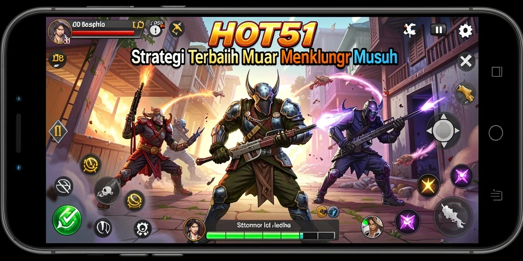 Gameplay HOT51 menampilkan strategi mendalam dengan elemen pertempuran yang menarik.