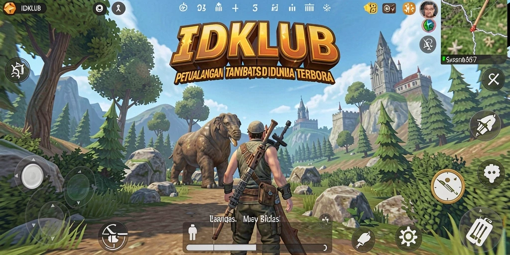 Screenshot IDKLUB menampilkan pengalaman gameplay Open World yang seru dan menarik.
