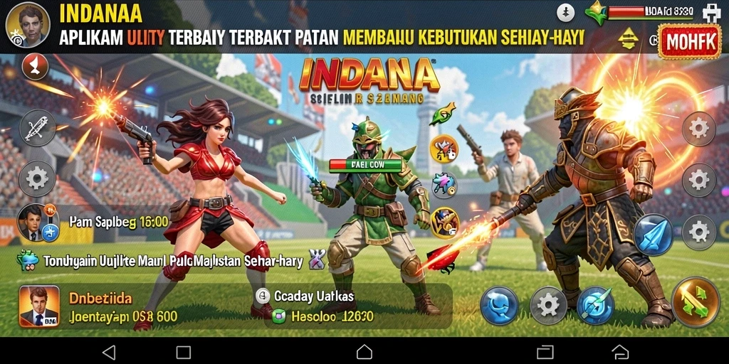 Tampilan antarmuka pengguna aplikasi INDAAA yang menarik dan fungsional.