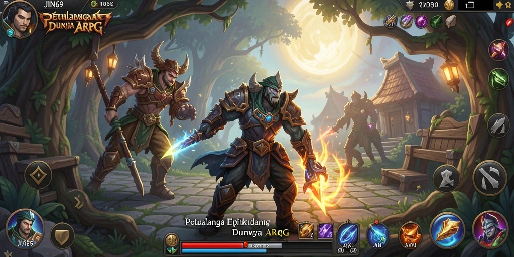 Tampilan gameplay JIN69 dengan pertempuran yang mendebarkan dan aksi yang seru.