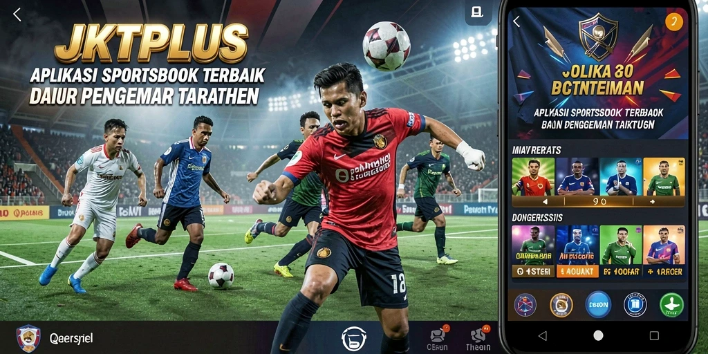Tampilan utama JKTPLUS dengan berbagai pilihan taruhan olahraga.