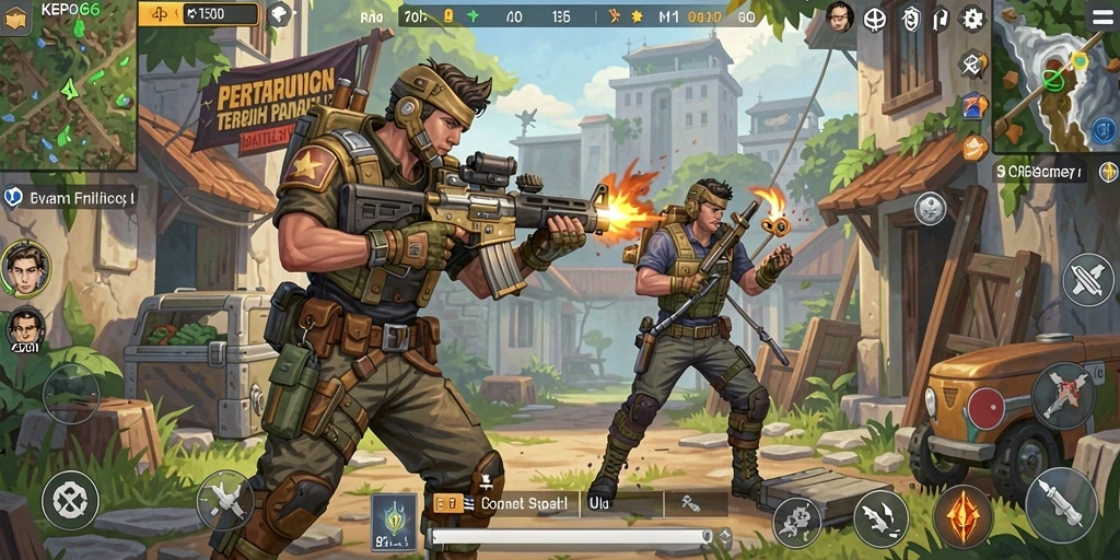 Tangkapan layar gameplay seru dalam KEPO66 Battle Royale.
