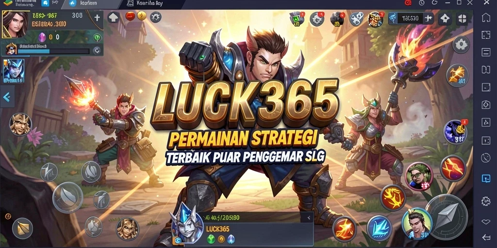 Tampilan gameplay SLG yang menawan di LUCK365.