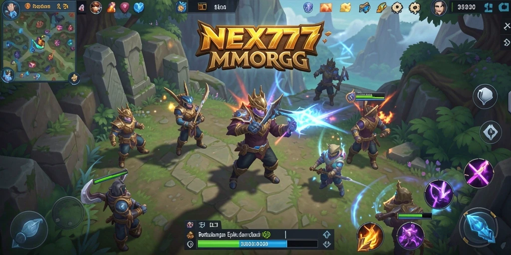 Tampilan gameplay MMORPG yang mendebarkan dari NEX777