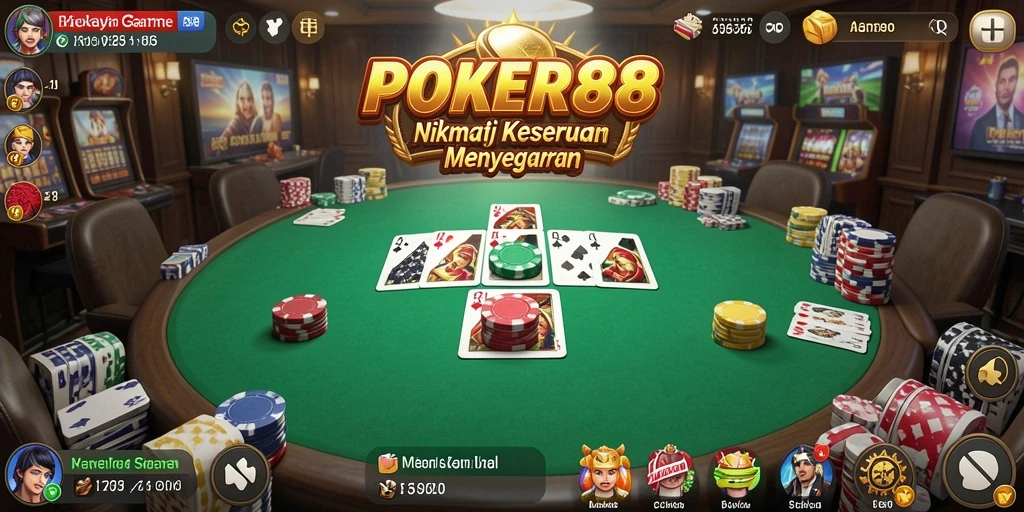 Tampilan menarik dari gameplay Idle POKER88 yang seru dan menyenangkan.
