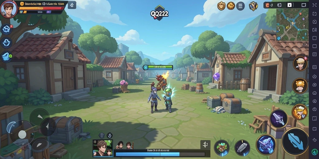 Tampilan gameplay <strong>QQ222</strong> yang menawan dan menyenangkan.