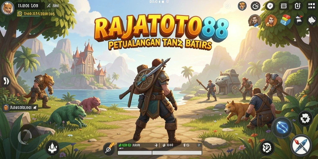 Tampilan gameplay Open World yang menakjubkan di RAJATOTO88.