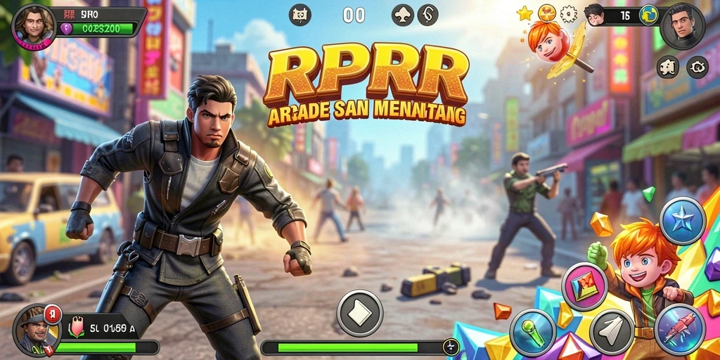 Tampilan gameplay RPRR yang penuh aksi dan tantangan.