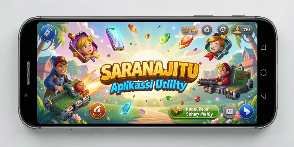 Tampilan antarmuka utama SARANAJITU yang sederhana dan menarik.