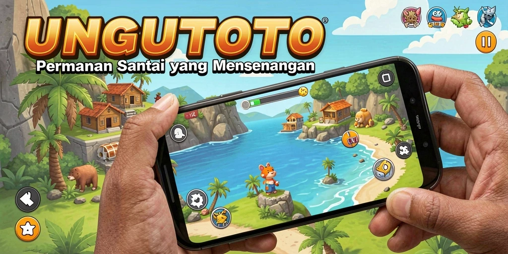 Tangkapan layar gameplay UNGUTOTO dengan visual menarik.