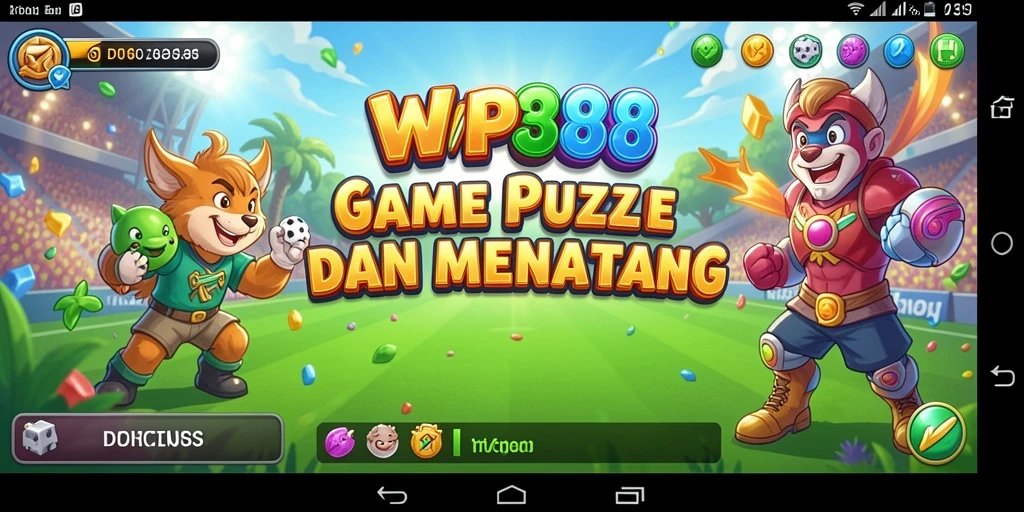 Tampilan gameplay WP888 dengan berbagai teka-teki menarik.