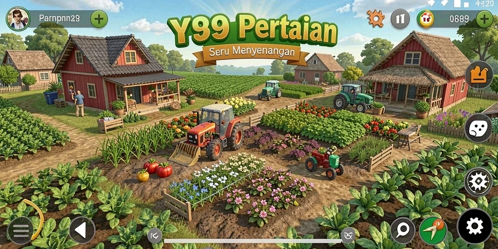 Screenshot Y89 menampilkan pengalaman gameplay pertanian yang realistis dan menarik.