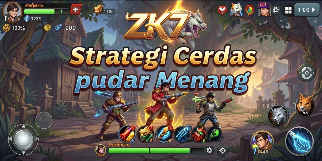 Tampilan gameplay seru di ZK7 dengan strategi yang menantang.