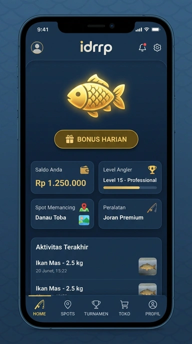 Halaman kategori aplikasi di idrrp yang terorganisir dengan baik.